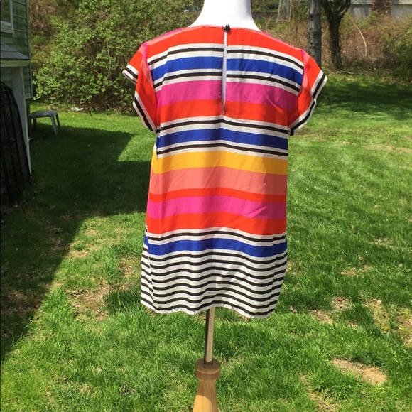Striped Cynthia Rowley Short Sleeved Top - Picture 6 of 11